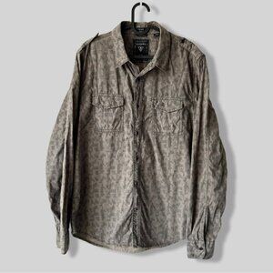 Guess Dillon Military Style Slim  Fit Button Down Shirt